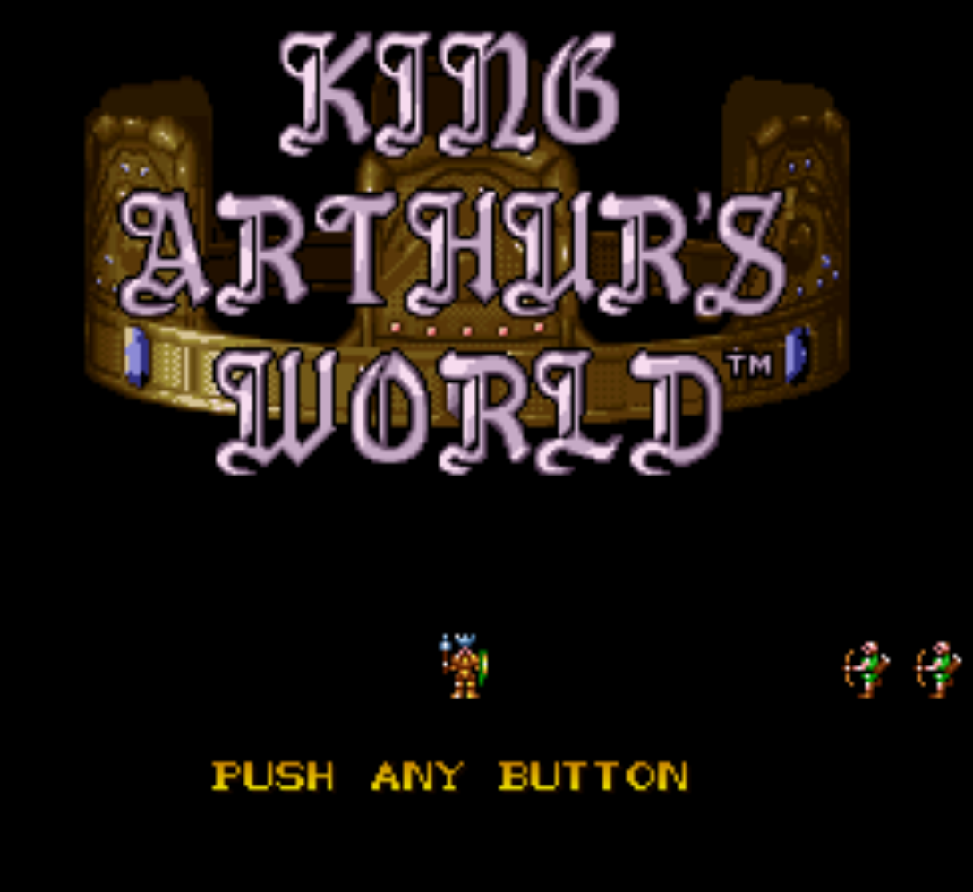 King Arthurs World Title Screen